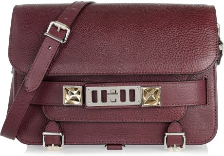 Proenza Schouler Ps11 Classic Leather Shoulder Bag in Brown (merlot) - Lyst