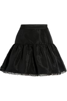 RED Valentino Lace and Taffeta Mini Skirt - Lyst