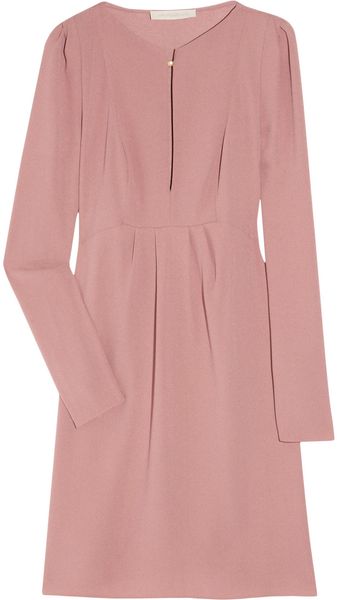 Vanessa Bruno Pleated Crepe Dress - Lyst