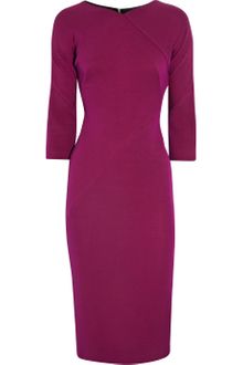 Victoria Beckham Silk-blend Double-crepe Dress - Lyst