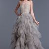Oscar De La Renta Tulle Sleeveless Gown in Beige (sand) - Lyst