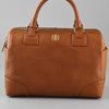 Tory Burch Saffiano Robinson Satchel in Brown - Lyst