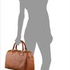 Tory Burch Saffiano Robinson Satchel in Brown - Lyst