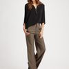 Vince Highwaisted Wideleg Pants in Brown (taupe) - Lyst