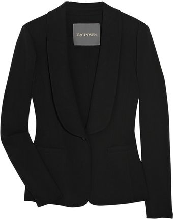 Zac Posen Silk-blend Tuxedo Jacket - Lyst