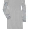 Zac Posen Cutout Metallic Sweater Dress in Gray - Lyst