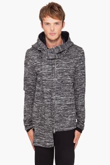 3.1 Phillip Lim Hooded Knit Zip Sweater - Lyst
