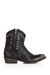 Ash Crosby Studded Curve Cowboy Ankle Boot
