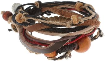 ASOS Collection Asos Multi Beaded Leather Bracelet Pack - Lyst