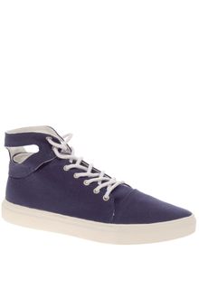 Asos Asos Cut-out Cuff Mid Top Trainers - Lyst