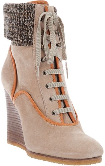 Chloé Wedge Boot - Lyst