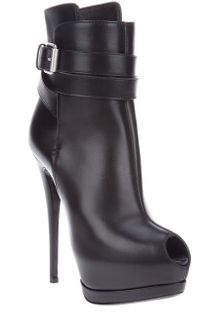 Giuseppe Zanotti Peep Toe Ankle Boot - Lyst