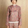 J.w. Anderson J.w. Anderson Womens Rubber Collar Paisley Top in Orange - Lyst