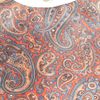 J.w. Anderson J.w. Anderson Womens Rubber Collar Paisley Top in Orange - Lyst