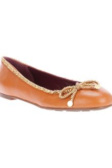 Marc By Marc Jacobs Chain Bow Ballet Pump - Lyst