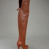 Valentino Long Studded Boot in Brown - Lyst