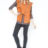 Alexander Wang Suede Trench Vest in Orange - Lyst