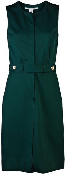 Diane Von Furstenberg Belted Dress - Lyst