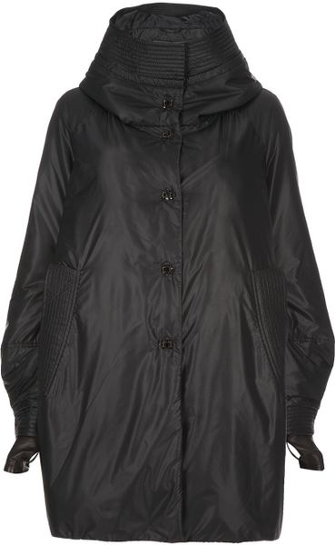 Ermanno Scervino Oversized Coat in Black - Lyst
