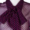 Halston Heritage Polka Dot Blouse in Purple (black) - Lyst