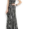 Lela Rose Strapless Silkchiffon Gown in Black (rose) - Lyst