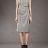Max Mara Studio Shortsleeved Dress in Gray (grey) - Lyst