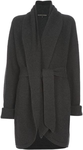 Ralph Lauren Ribbed Cardigan - Lyst