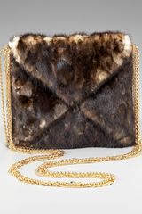 VBH Origami Leopard-print Mink Envelope Bag