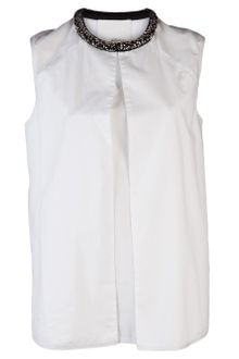 3.1 Phillip Lim Beaded Neck Top - Lyst