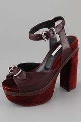 Opening Ceremony Bernadette Velvet Sandals