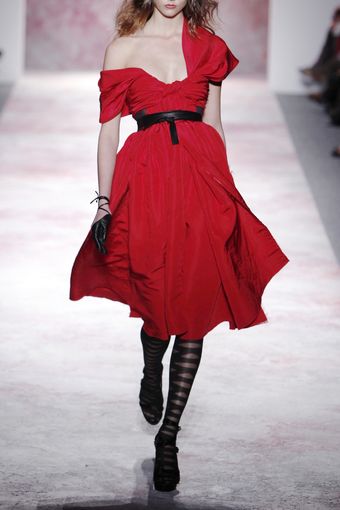 Prabal Gurung Draped Silk-faille Dress - Lyst
