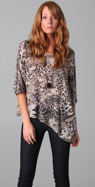 Torn By Ronny Kobo Walker Animal Patchwork Tee in Floral - Lyst