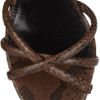 Chloé Python Sandals in Brown - Lyst