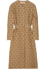 Marni Polka-dot Jacquard Cotton-blend Coat