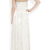 Matthew Williamson Strapless Devorésilk Gown in White (cream) - Lyst