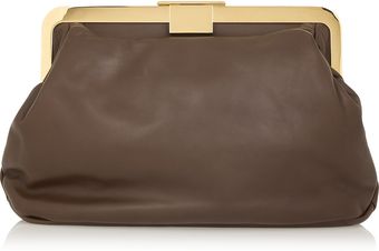  Framed Nappa Leather Clutch 