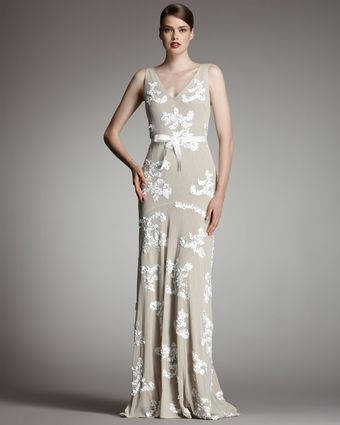 Robert Rodriguez Black Label Ashley Gown, Camel - Lyst