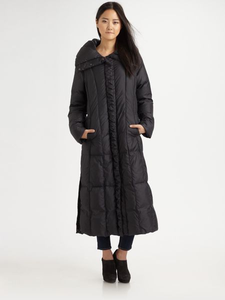 ladies full length quilted coats