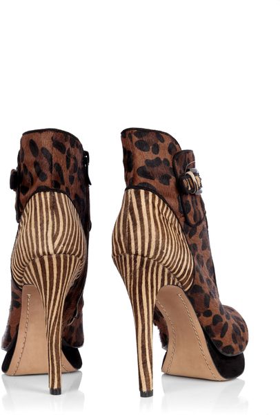 lace up animal print boots