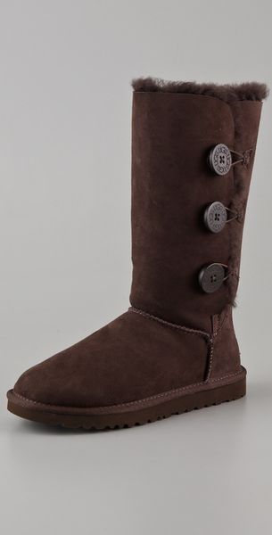 bailey button ugg boots chocolate brown