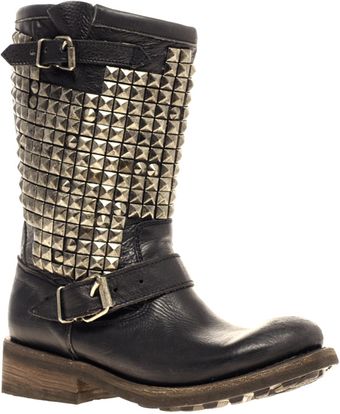  Trash Heavy Studded Calf Boots 