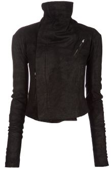 Rick Owens Blister Leather Biker Jacket - Lyst