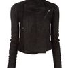 Rick Owens Blister Leather Biker Jacket in Black - Lyst