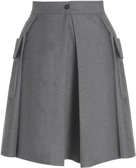 Grey Wool Skirt 22