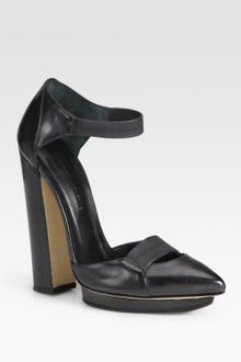 Christopher Kane Leather Point-toe Platform Sandals - Lyst