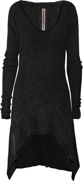 Rick Owens Cutout-front Cashmere Dress - Lyst