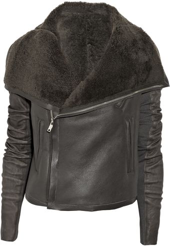 Rick Owens Classic Shearling Jacket - Lyst