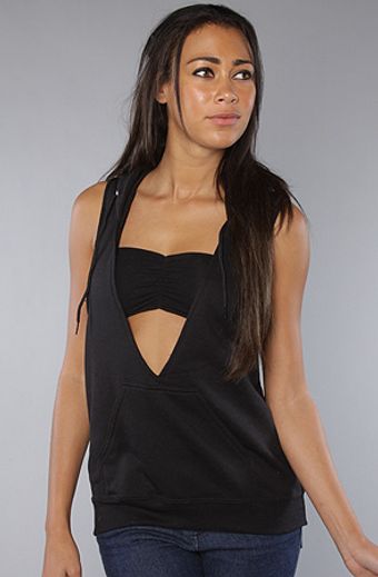 Rojas The Hooded Cut Out Back Tank - Lyst