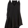 Alexander Wang Asymmetrical Drape Top in Black - Lyst
