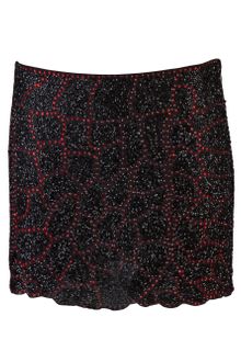 Haute Hippie Beaded Mini Skirt - Lyst